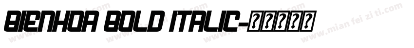 Bienhoa Bold Italic字体转换